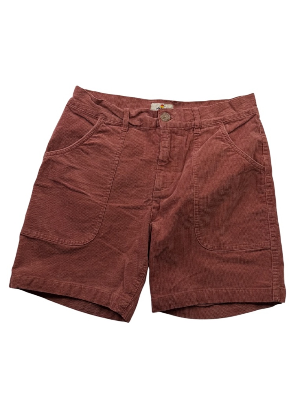 Marine Layer Archive Dominic Corduroy Shorts Mahogany Red Corduroy